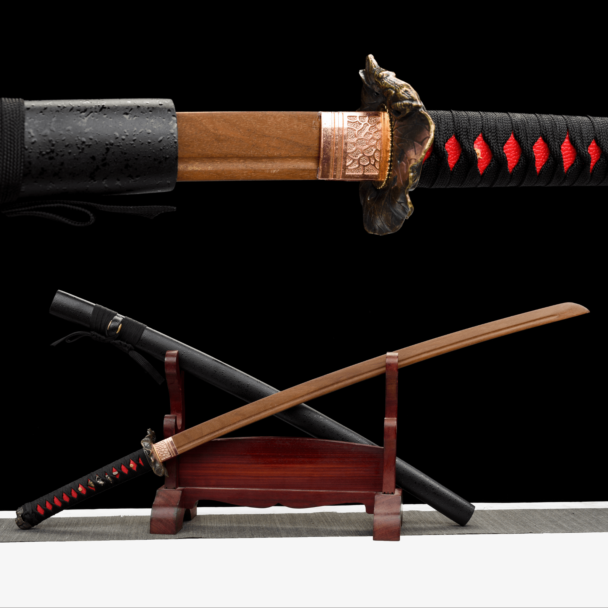 Wooden Katana Hewajing Still Waters Frog 荷蛙靜影 | KatanaSwordArt Wooden Katana For Sale 2025