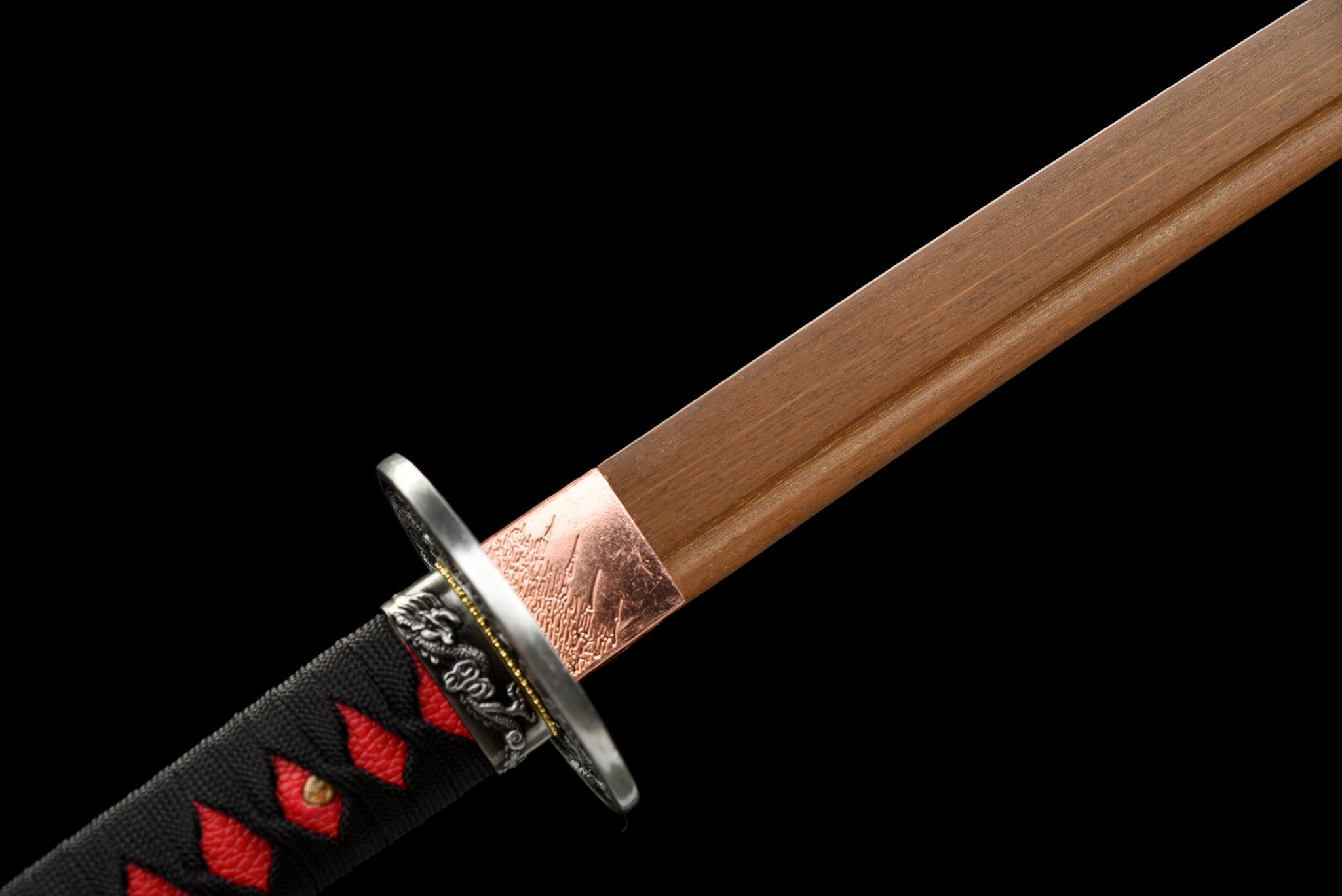 Wooden Katana Jinlongyin Golden Dragon Flame 金龍吟 | KatanaSwordArt Wooden Katana For Sale 2025