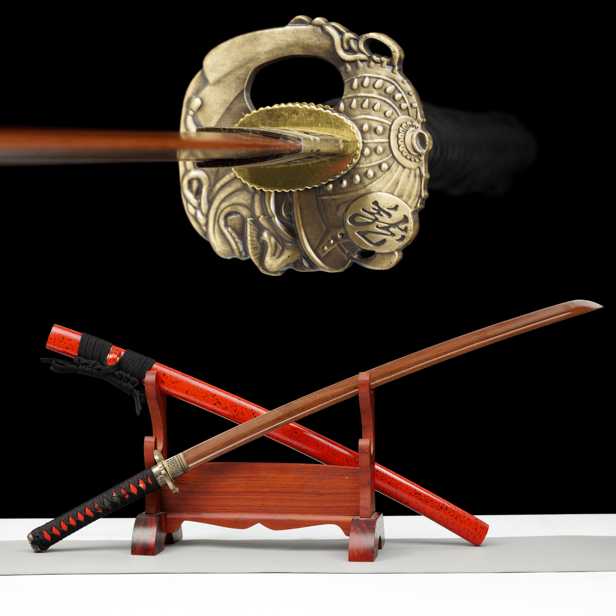 Wooden Katana Scarlet Demon Crimson Lacquer Saya 緋鬼 | KatanaSwordArt Wooden Katana For Sale 2025