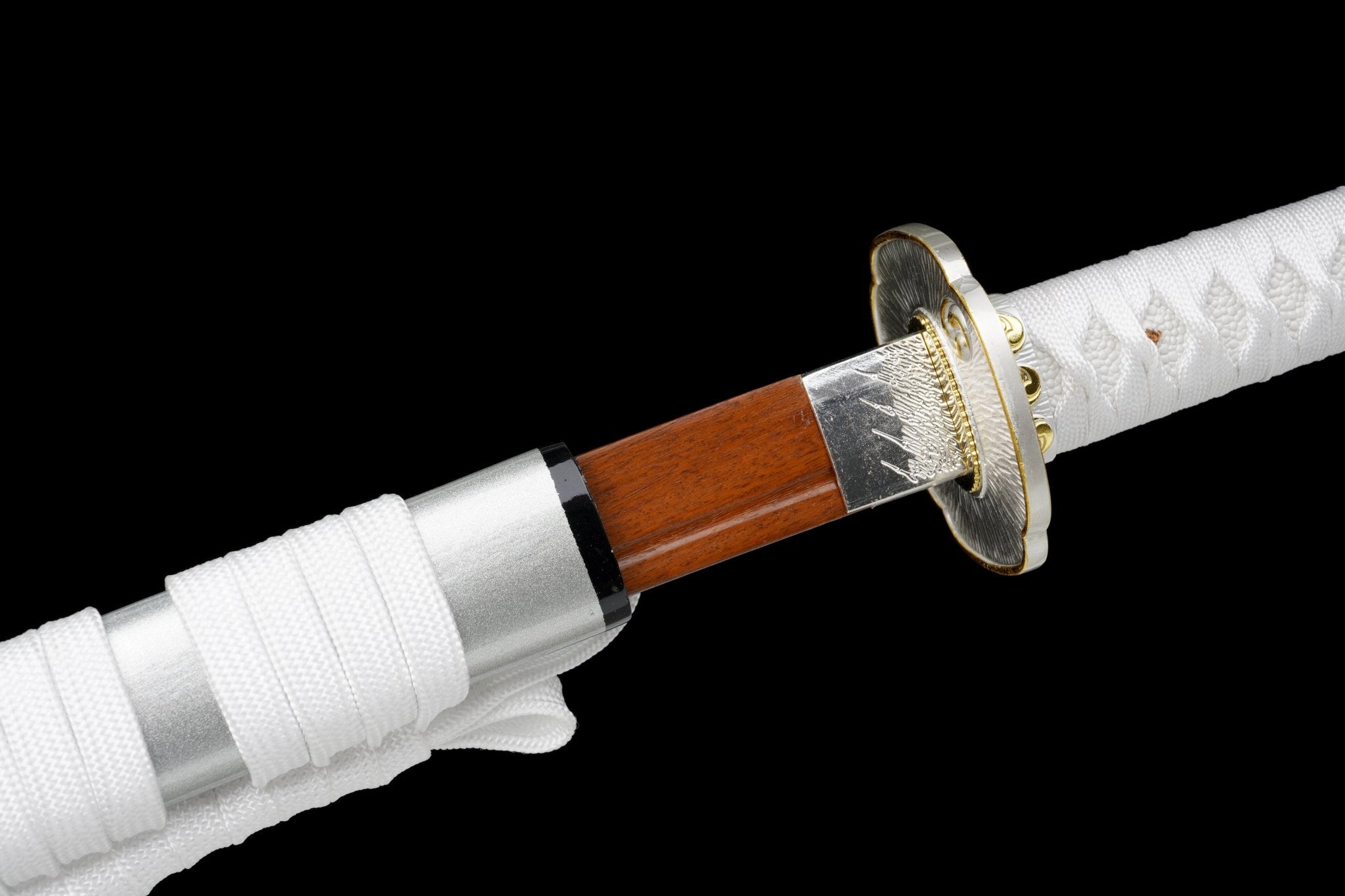 Wooden Katana Shirayuki Silver Saya 白雪 | KatanaSwordArt Wooden Katana For Sale 2025