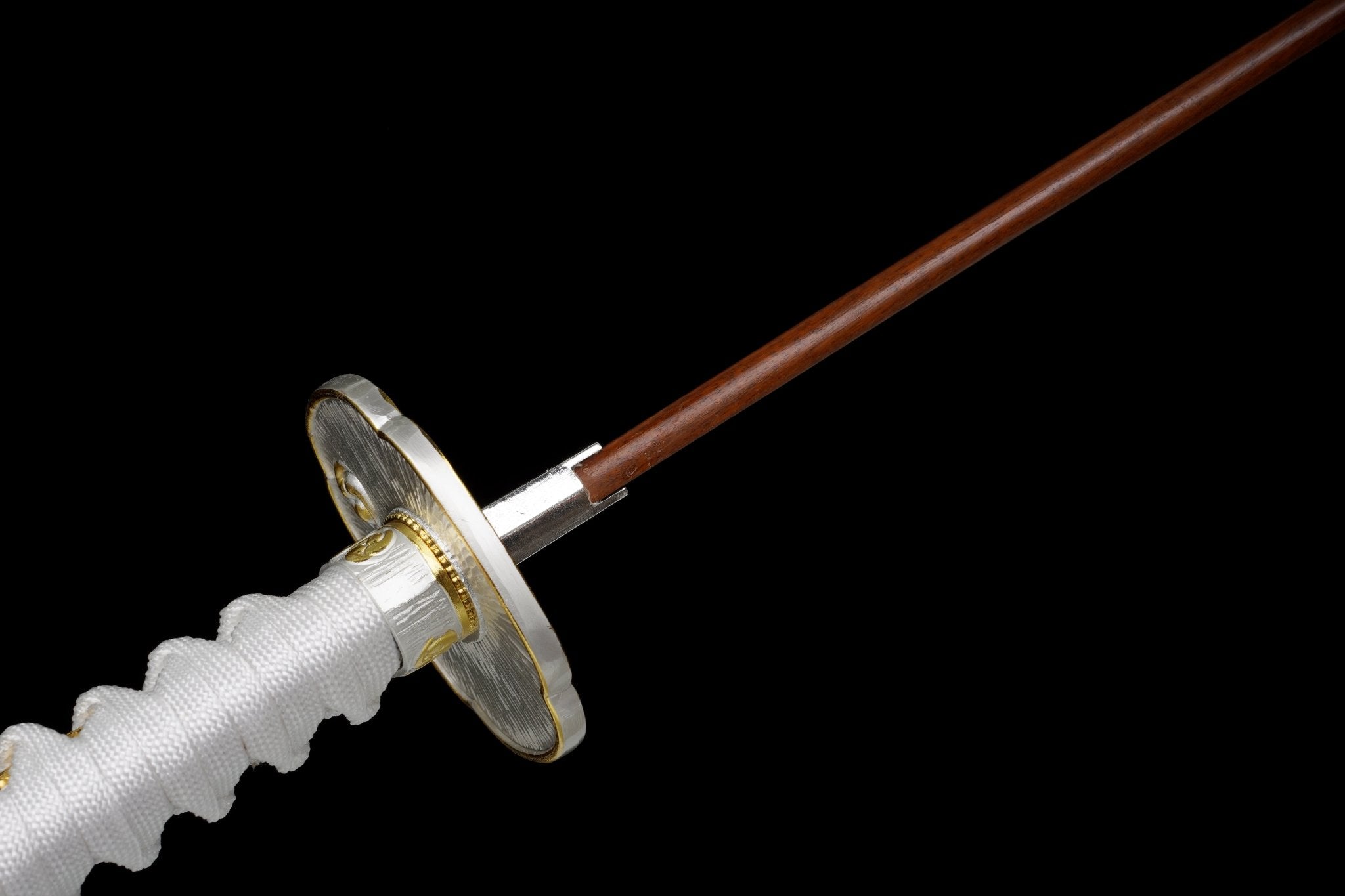 Wooden Katana Shirayuki Silver Saya 白雪 | KatanaSwordArt Wooden Katana For Sale 2025