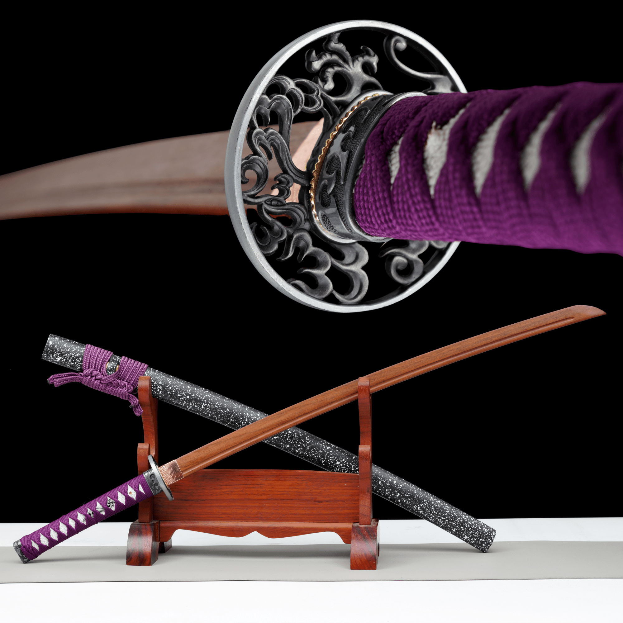 Wooden Katana Tempest Sparkle Saya 銀風 | KatanaSwordArt Wooden Katana For Sale 2025