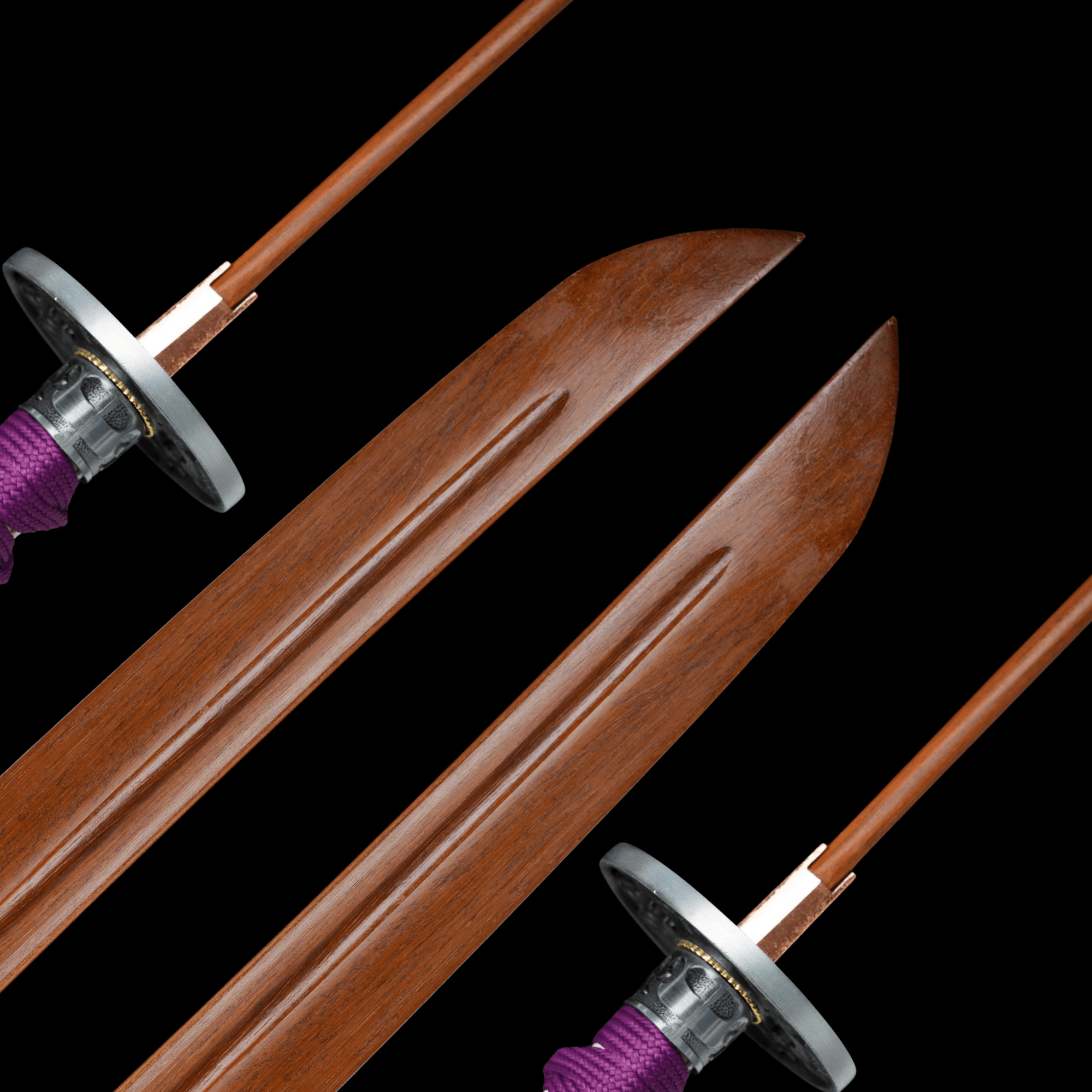 Wooden Katana Tempest Sparkle Saya 銀風 | KatanaSwordArt Wooden Katana For Sale 2025