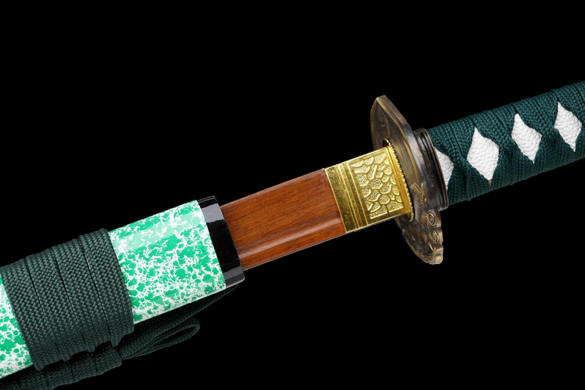 Wooden Katana Verdance Green Saya 翠影 | KatanaSwordArt Wooden Katana For Sale 2025