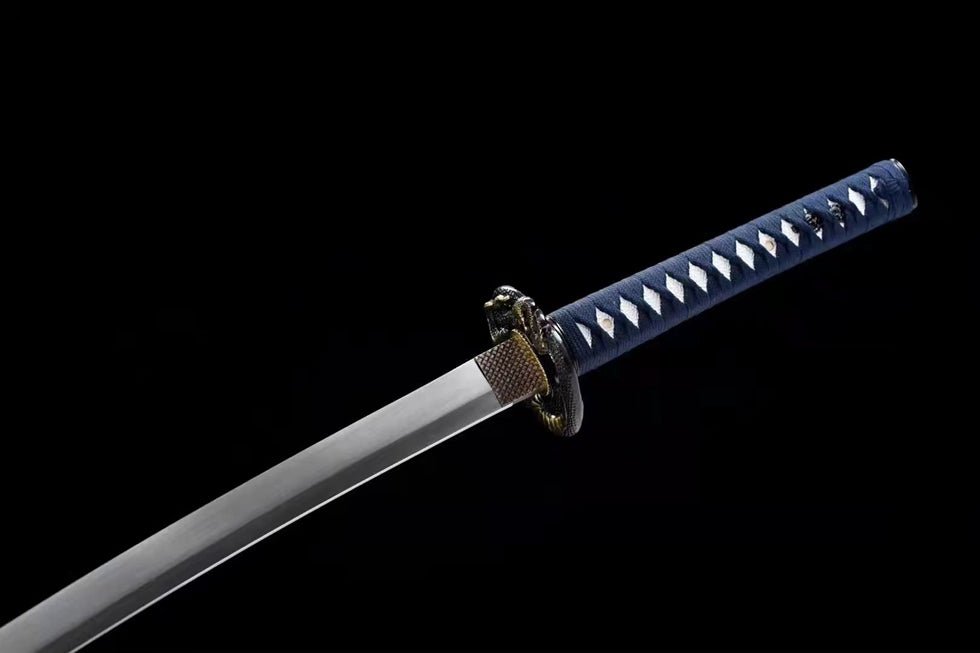 Katana Amber Manganese Steel Blue Saya 琥珀 | KatanaSwordArt Katana For Sale
