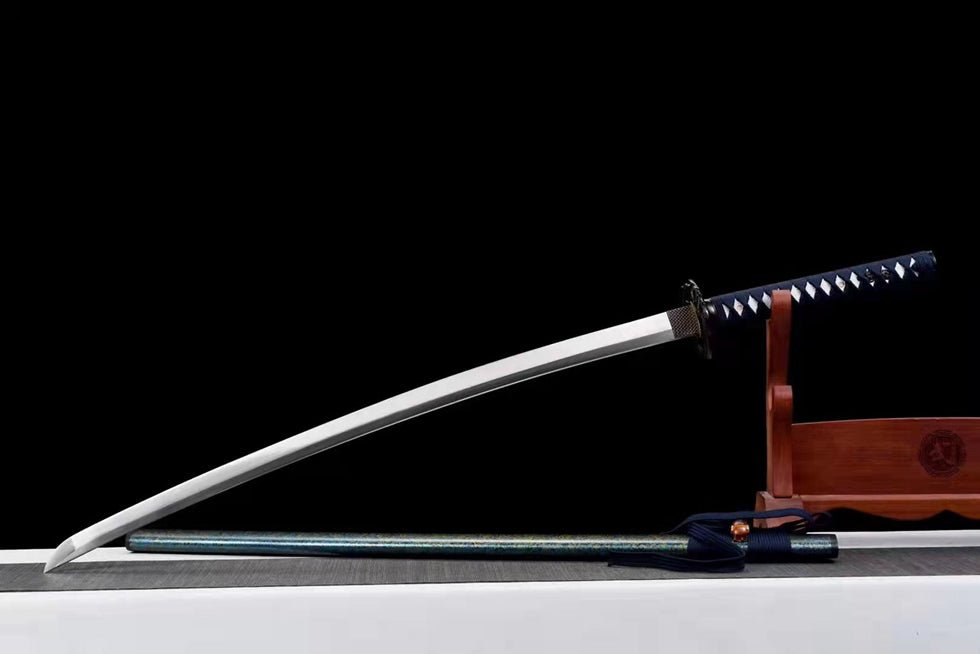 Katana Amber Manganese Steel Blue Saya 琥珀 | KatanaSwordArt Katana For Sale