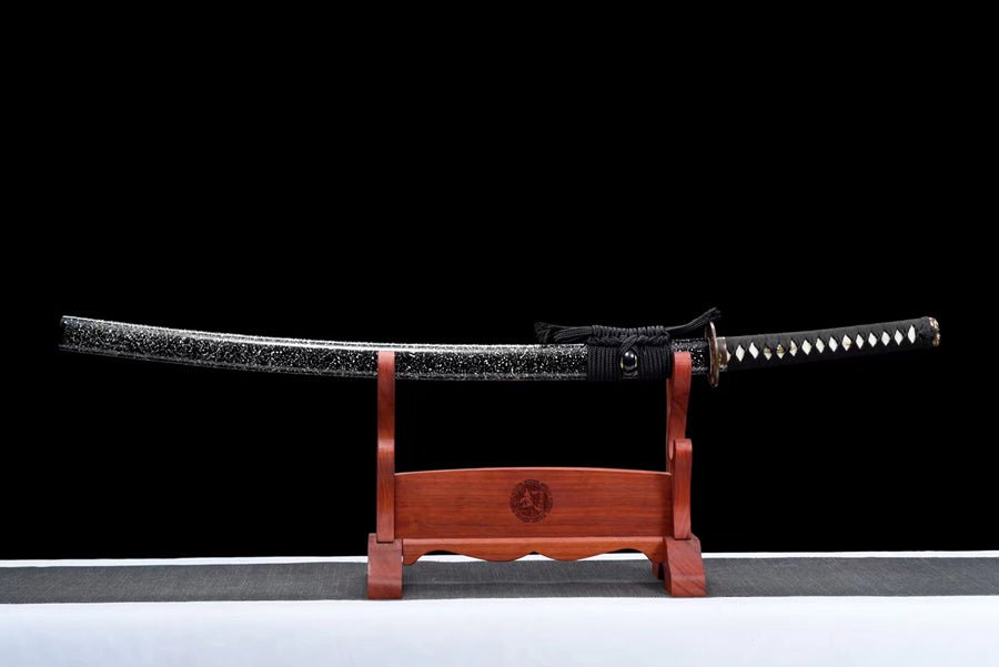Katana Auspicious Clouds T10 Clay Tempered Black Saya 祥雲 | KatanaSwordArt Katana For Sale 2025