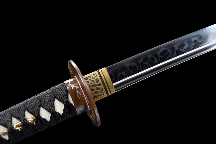 Katana Auspicious Clouds T10 Clay Tempered Black Saya 祥雲 | KatanaSwordArt Katana For Sale 2025