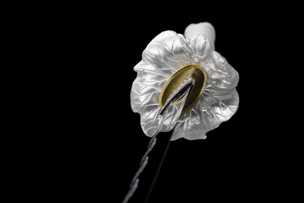 Katana Autumn Moon Spring Steel Blue Blade Silver 秋月 | KatanaSwordArt Katana For Sale