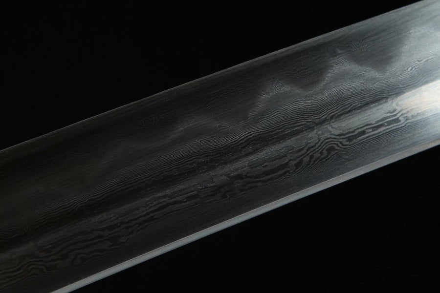 Katana Azure Dragon Blue Flame Damascus Steel Clay Tempered 藍龍 | KatanaSwordArt Katana For Sale 2025