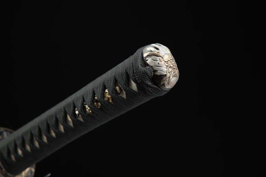 Katana Azure Dragon Blue Flame Damascus Steel Clay Tempered 藍龍 | KatanaSwordArt Katana For Sale 2025