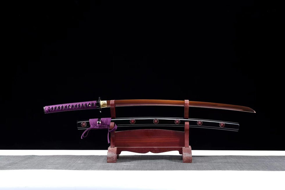 Katana Bauhinia Spring Steel Red Blade 紫荊花 | KatanaSwordArt Katana For Sale