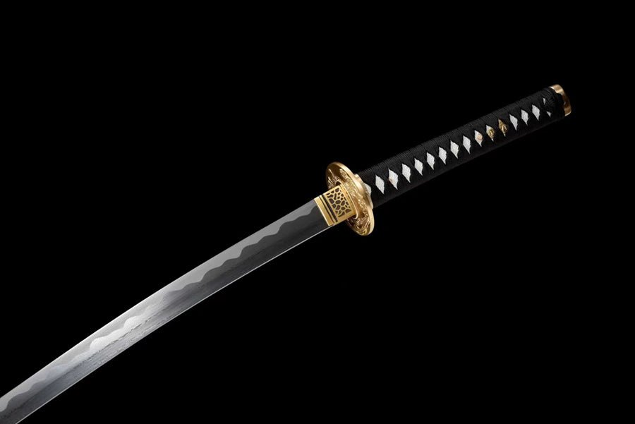 Katana Bawang Damascus Folded Black Saya 霸王 | KatanaSwordArt Katana For Sale 2025
