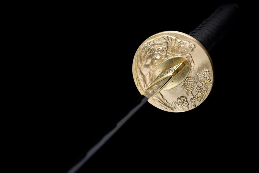 Katana Bawang Damascus Folded Black Saya 霸王 | KatanaSwordArt Katana For Sale 2025