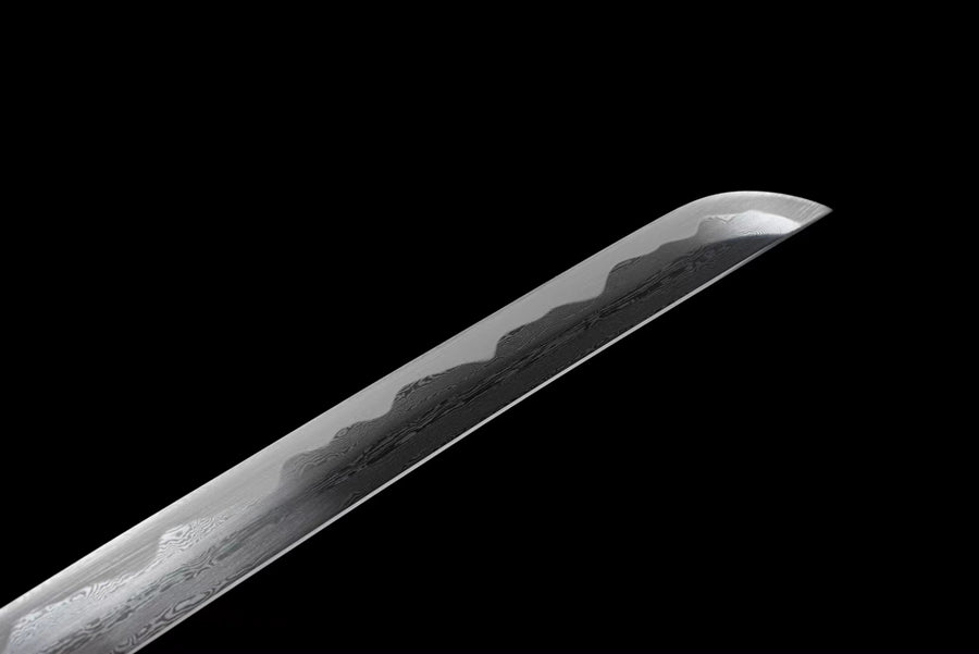 Katana Bawang Damascus Folded Black Saya 霸王 | KatanaSwordArt Katana For Sale 2025