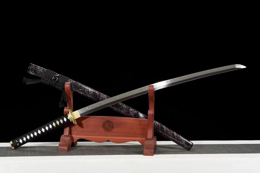 Katana Black Bamboo T10 Clay Tempered Black Saya 黑竹 | KatanaSwordArt Katana For Sale