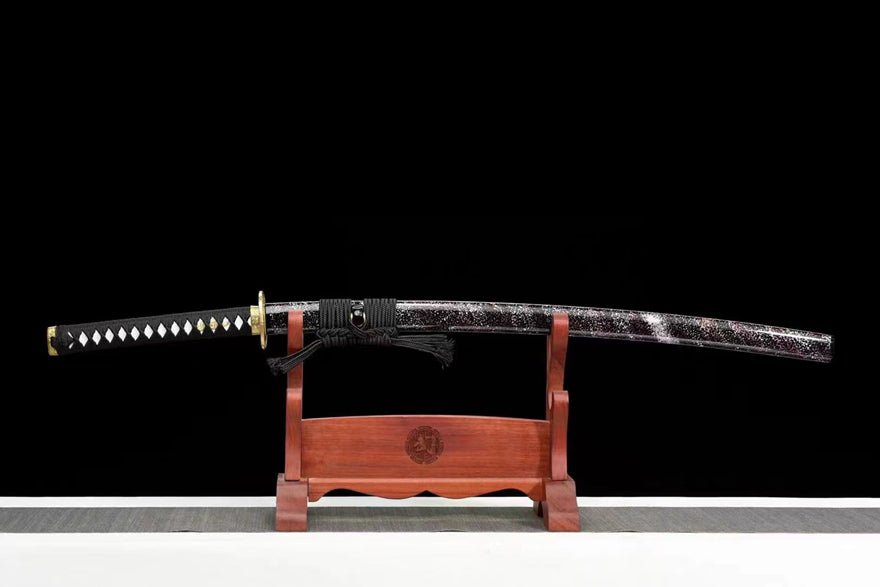 Katana Black Bamboo T10 Clay Tempered Black Saya 黑竹 | KatanaSwordArt Katana For Sale