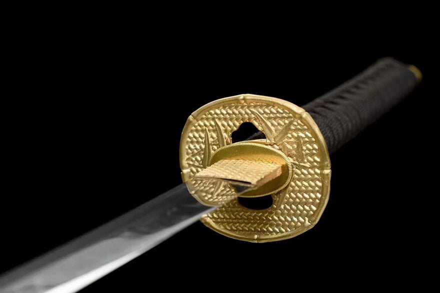Katana Black Bamboo T10 Clay Tempered Black Saya 黑竹 | KatanaSwordArt Katana For Sale