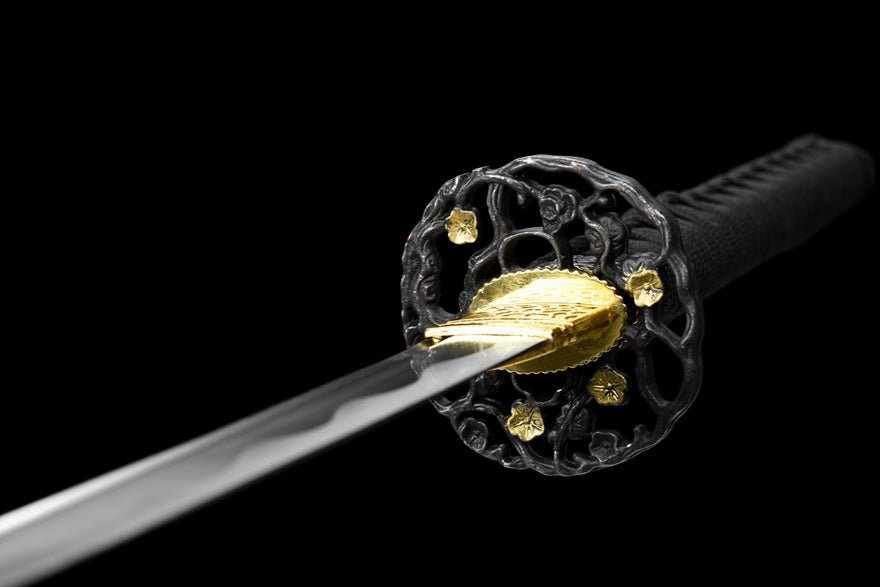 Katana Black Prune Carbon Steel Black Saya 黑梅 | KatanaSwordArt Katana For Sale