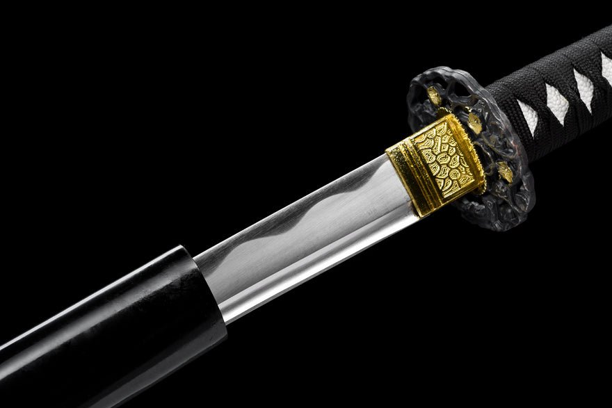 Katana Black Prune Carbon Steel Black Saya 黑梅 | KatanaSwordArt Katana For Sale