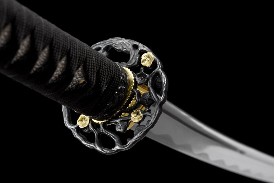 Katana Black Prune Carbon Steel Black Saya 黑梅 | KatanaSwordArt Katana For Sale