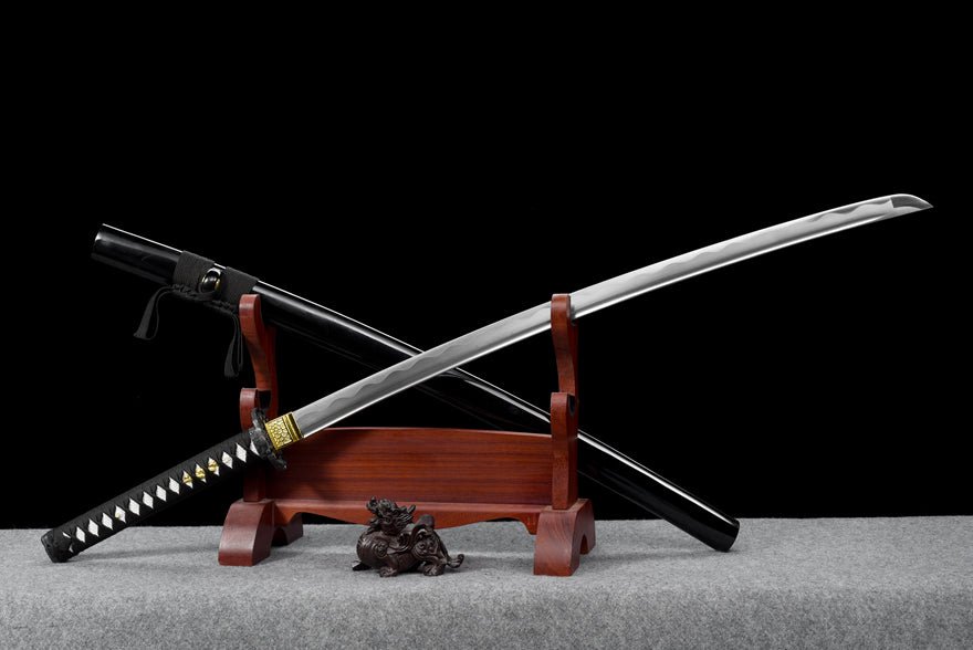 Katana Black Prune Carbon Steel Black Saya 黑梅 | KatanaSwordArt Katana For Sale