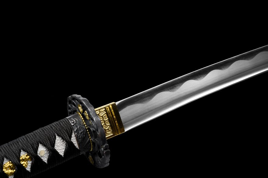 Katana Black Prune Carbon Steel Black Saya 黑梅 | KatanaSwordArt Katana For Sale