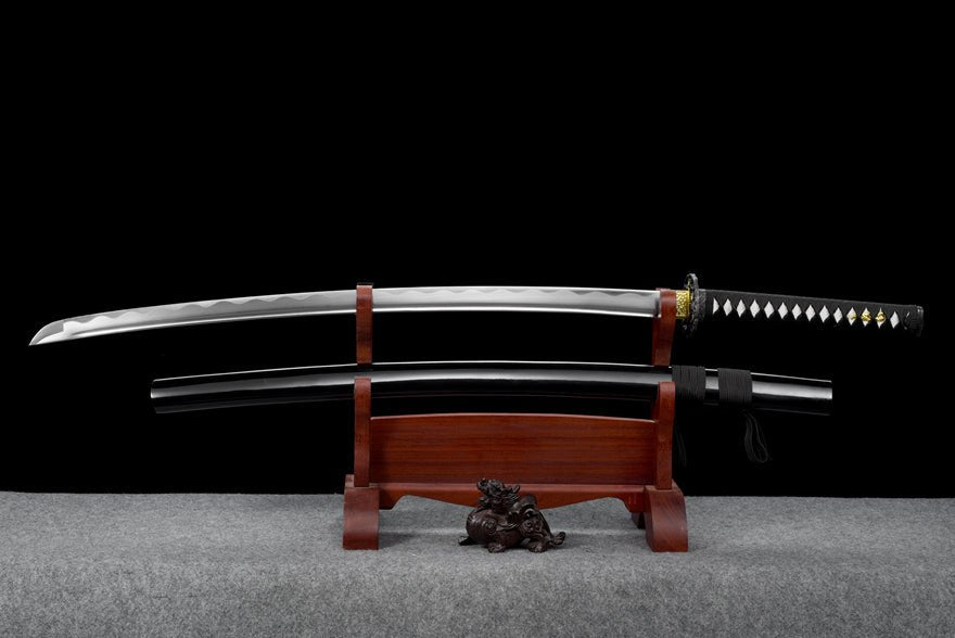 Katana Black Prune Carbon Steel Black Saya 黑梅 | KatanaSwordArt Katana For Sale