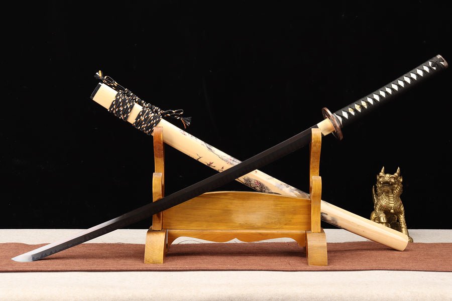 Katana Black Rose T10 Clay Tempered Black Blade 黑玫 | KatanaSwordArt Katana For Sale 2025