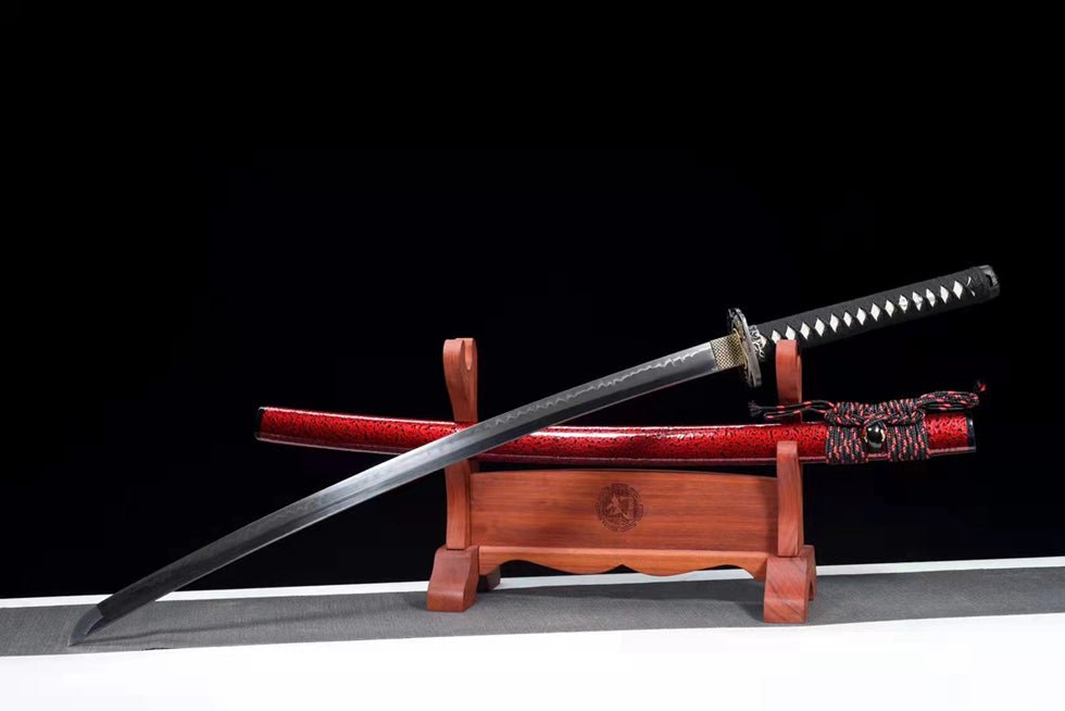 Katana Raksha T10 Clay Tempered Red Saya 羅剎 | KatanaSwordArt Katana For Sale 2025
