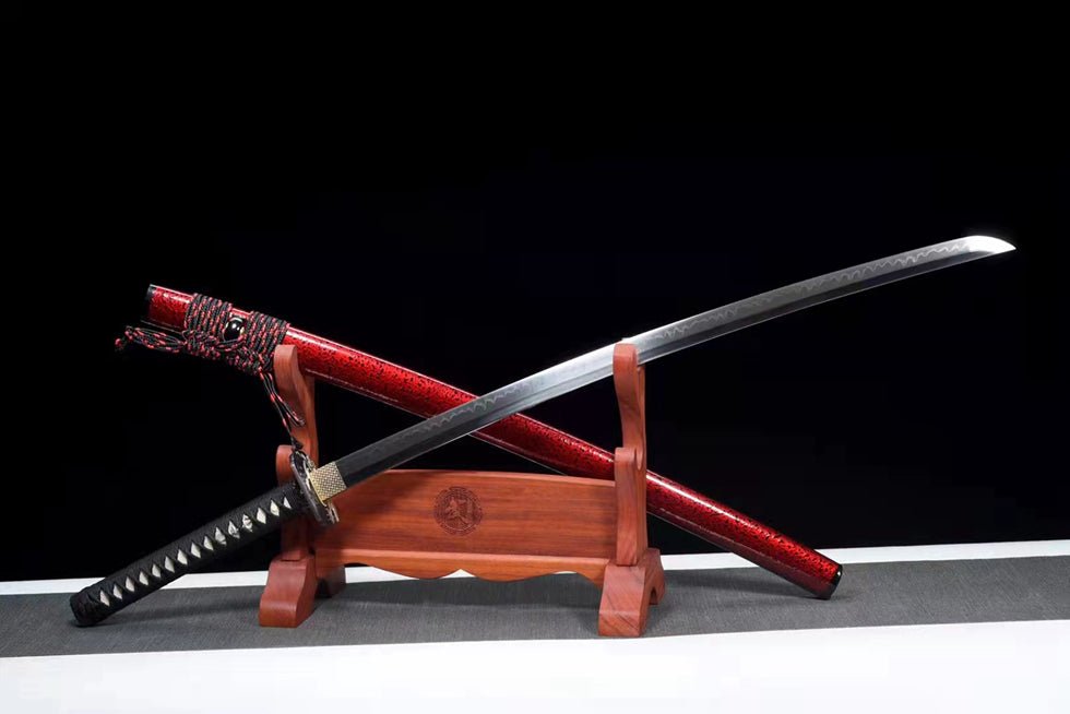Katana Raksha T10 Clay Tempered Red Saya 羅剎 | KatanaSwordArt Katana For Sale 2025