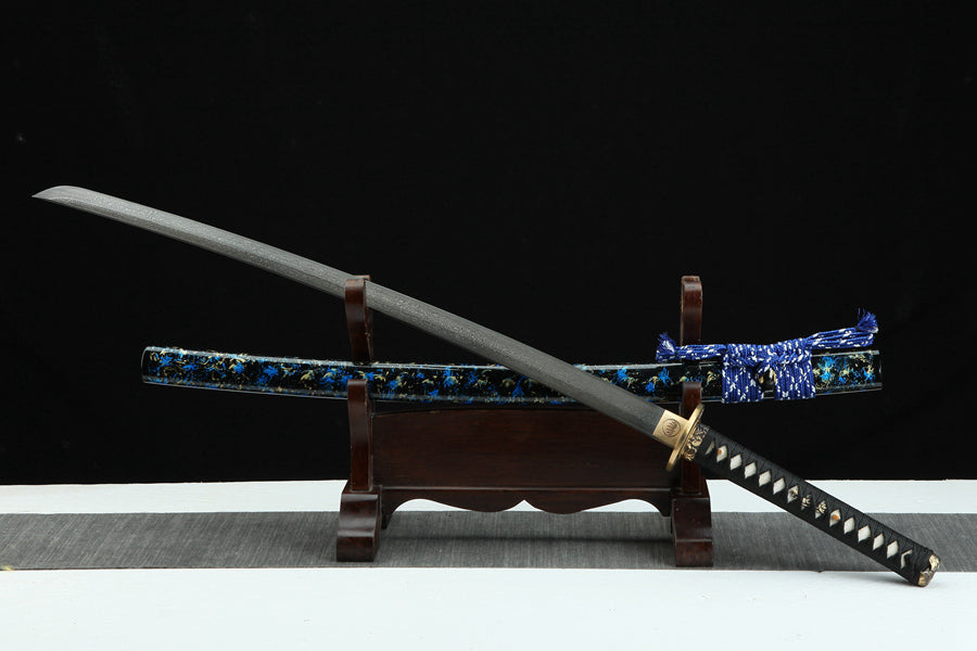 Katana Lianzuo Damascus Folded Circle Pattern 蓮座 | KatanaSwordArt Katana For Sale 2025