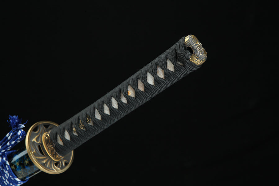 Katana Lianzuo Damascus Folded Circle Pattern 蓮座 | KatanaSwordArt Katana For Sale 2025