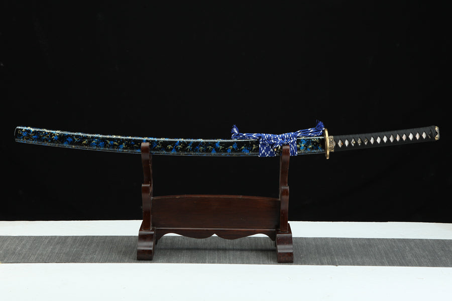 Katana Lianzuo Damascus Folded Circle Pattern 蓮座 | KatanaSwordArt Katana For Sale 2025