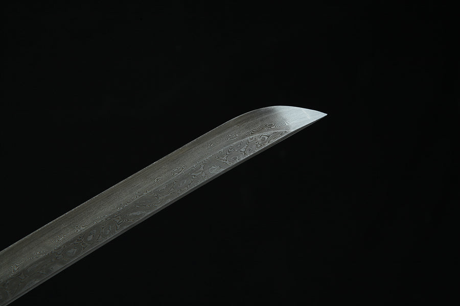 Katana Lianzuo Damascus Folded Circle Pattern 蓮座 | KatanaSwordArt Katana For Sale 2025