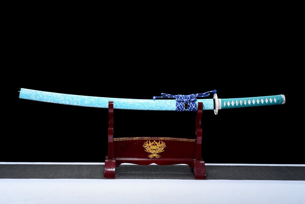 Katana Blue Sky Spring Steel Blue Blade 藍天 | KatanaSwordArt Katana For Sale