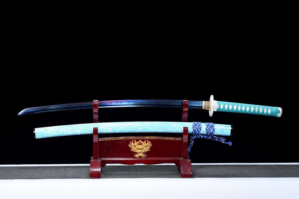 Katana Blue Sky Spring Steel Blue Blade 藍天 | KatanaSwordArt Katana For Sale