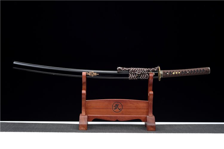 Katana Candle Dragon Manganese Steel Black Blade 燭龍 | KatanaSwordArt Katana For Sale