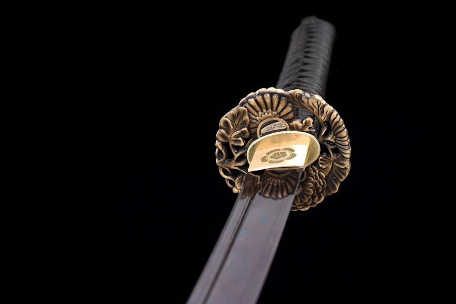 Katana Canyue Damascus Folded Blue Blade 殘月 | KatanaSwordArt Katana For Sale 2025