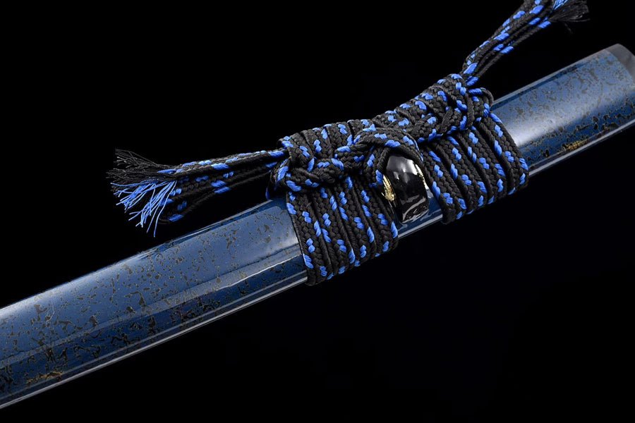 Katana Canyue Damascus Folded Blue Blade 殘月 | KatanaSwordArt Katana For Sale 2025