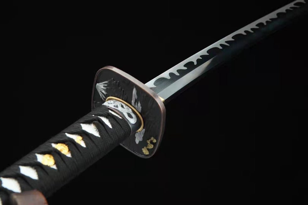 Katana ChaoFeng Manganese Steel Black Blade 嘲風 | KatanaSwordArt Katana For Sale