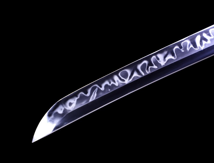 Katana Cloud Chop T10 Clay Tempered Ray Skin Black Saya 雲斬 | KatanaSwordArt Katana For Sale