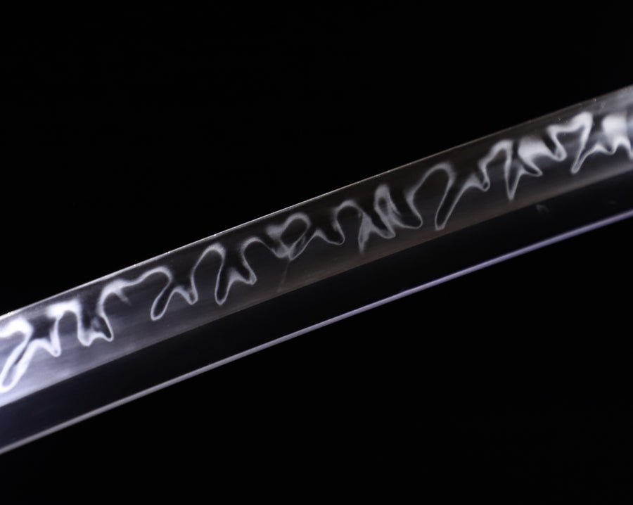 Katana Cloud Chop T10 Clay Tempered Ray Skin Black Saya 雲斬 | KatanaSwordArt Katana For Sale