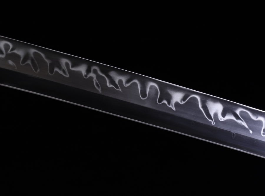 Katana Cloud Chop T10 Clay Tempered Ray Skin Black Saya 雲斬 | KatanaSwordArt Katana For Sale