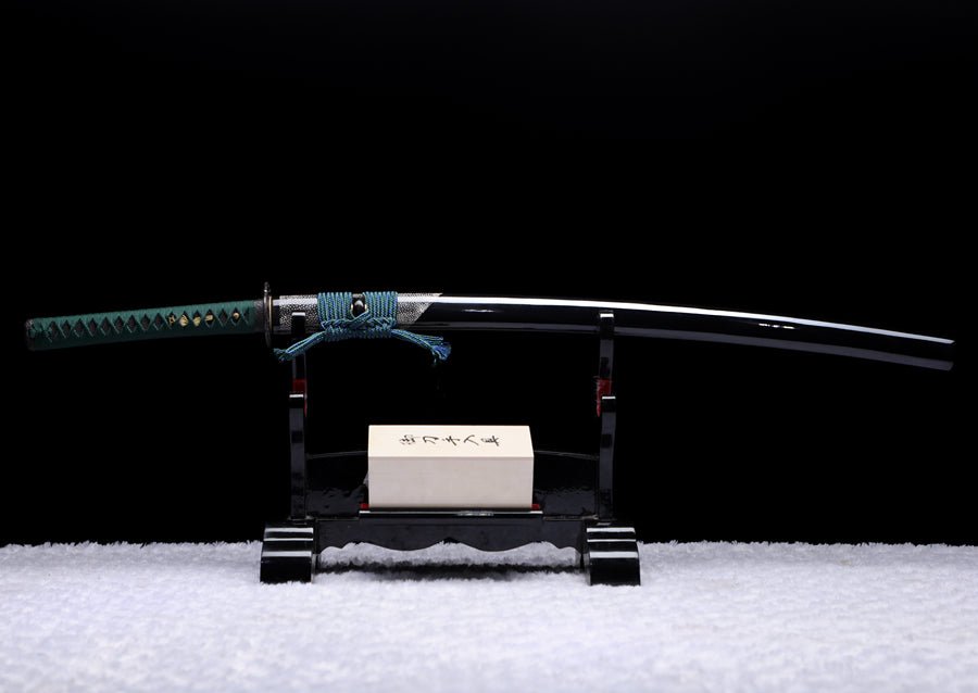 Katana Cloud Chop T10 Clay Tempered Ray Skin Black Saya 雲斬 | KatanaSwordArt Katana For Sale