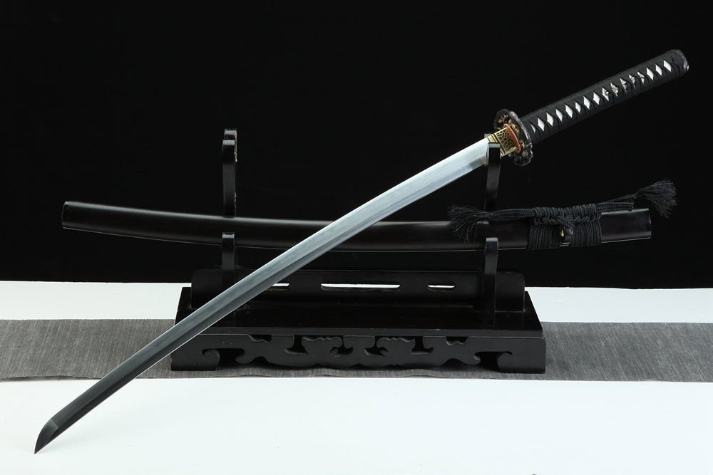 Katana Cloud Dragon Damascus Folded Clay Tempered Ebony Saya 耀龍 | KatanaSwordArt Katana For Sale 2025