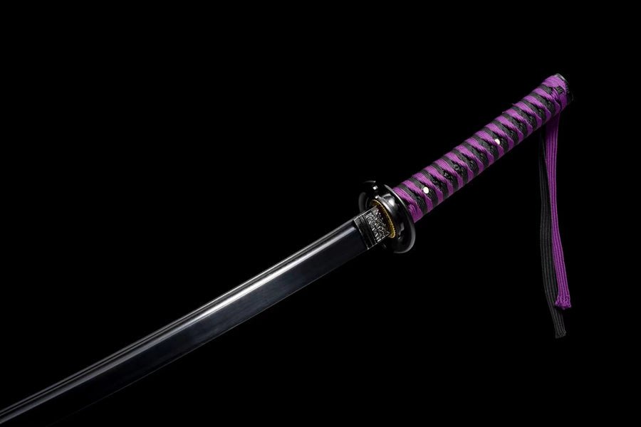 Katana Demon Slayer Medium Carbon Steel Black Blade 鬼滅の刃 | KatanaSwordArt Katana For Sale