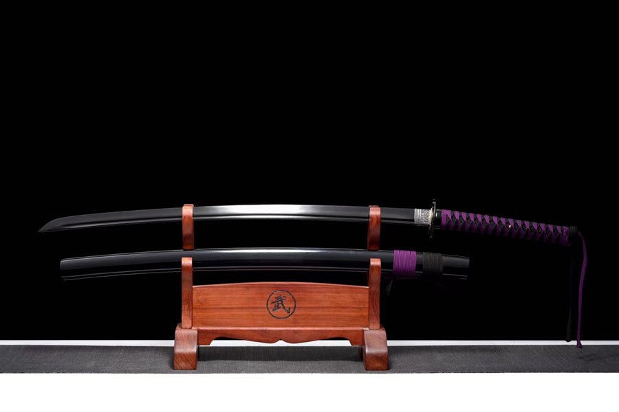 Katana Demon Slayer Medium Carbon Steel Black Blade 鬼滅の刃 | KatanaSwordArt Katana For Sale