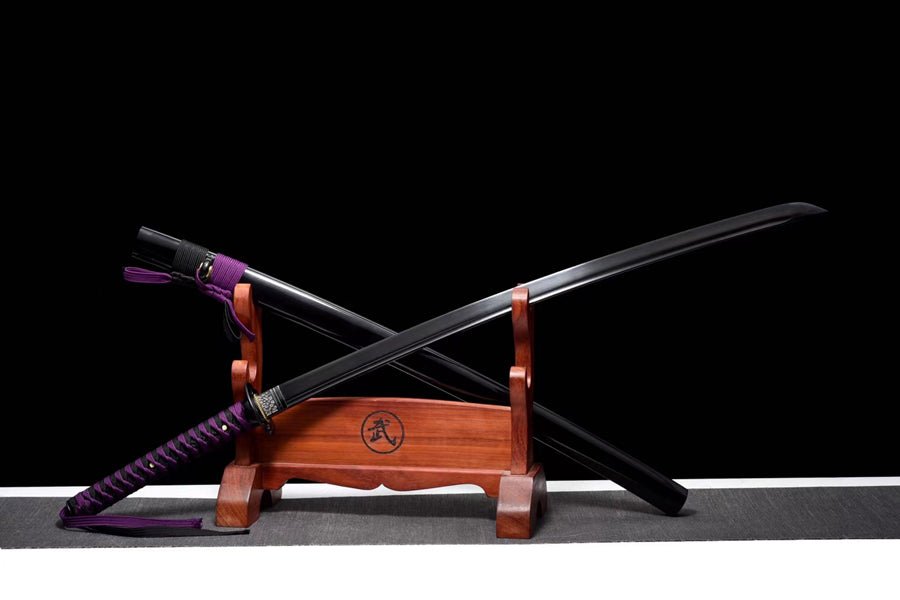 Katana Demon Slayer Medium Carbon Steel Black Blade 鬼滅の刃 | KatanaSwordArt Katana For Sale