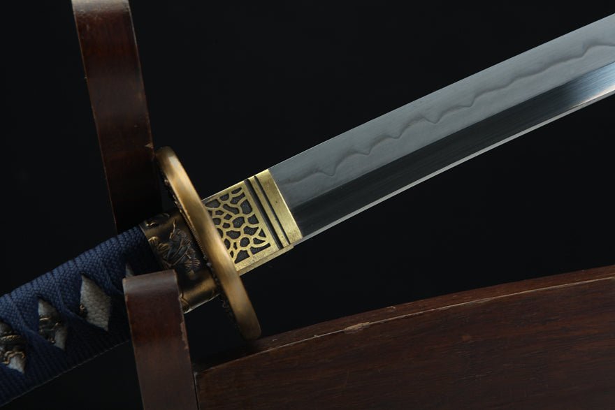 Katana Double Dragons T10 Clay Tempered Black Saya 雙龍 | KatanaSwordArt Katana For Sale